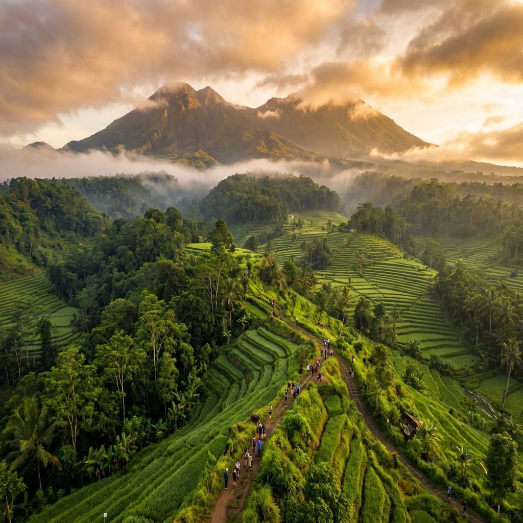 Indonesian Mountain Landscape